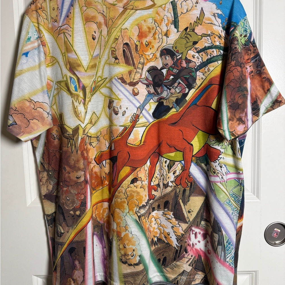 Pokemon Center T-shirt/EX Drawing -Yusuke Murata- Ultra Necrozma Aerial Battle